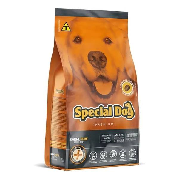 Alimento Special Dog Premium para cão adulto de raza todos os tamanhos sabor carne plus de 20 kg — foto do produto em fundo branco