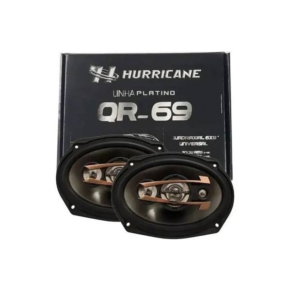 Alto-Falantes Quadriaxial 6x9 Hurricane QR69 300W 4 Ohms Carro — foto do produto em fundo branco