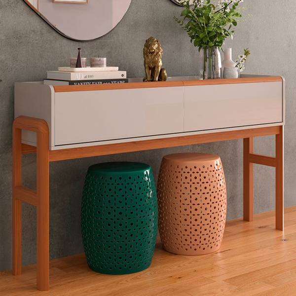 Aparador 2 gavetas MDP Elegance Lukaliam — foto do produto em fundo branco