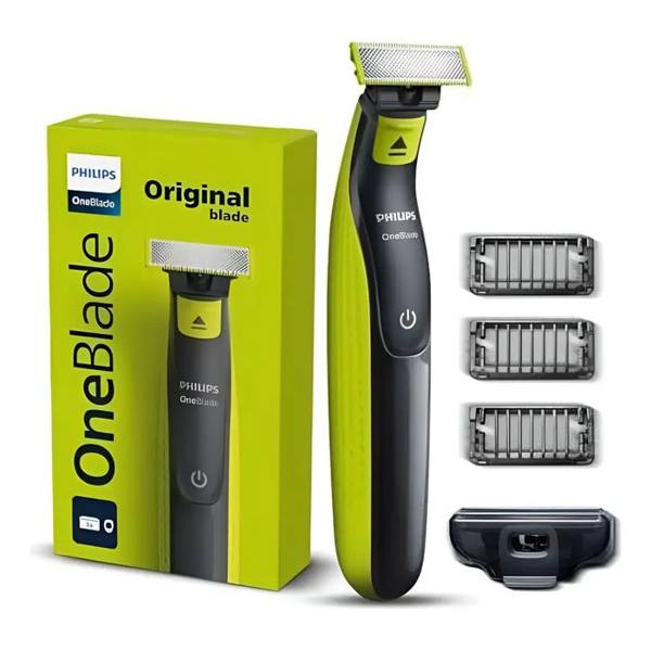 Aparador Barbeador Oneblade Uso Seco Molhado Sem Fio — foto do produto em fundo branco