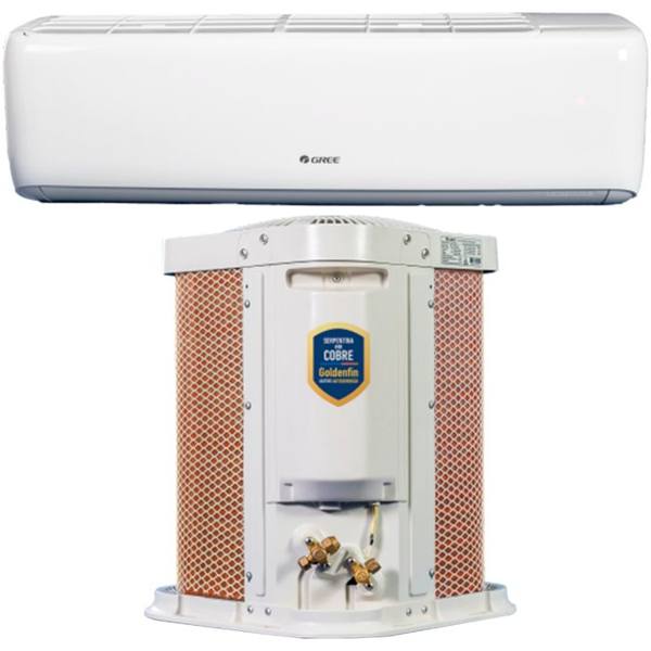 Ar condicionado Split 9.000 BTUs G-Top Auto Inverter Gree Frio — foto do produto em fundo branco