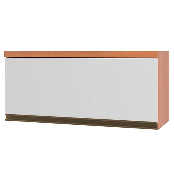 Armário Aéreo 1 Porta Basculante em MDP 80cm Macadâmia Telasul — foto do produto em fundo branco
