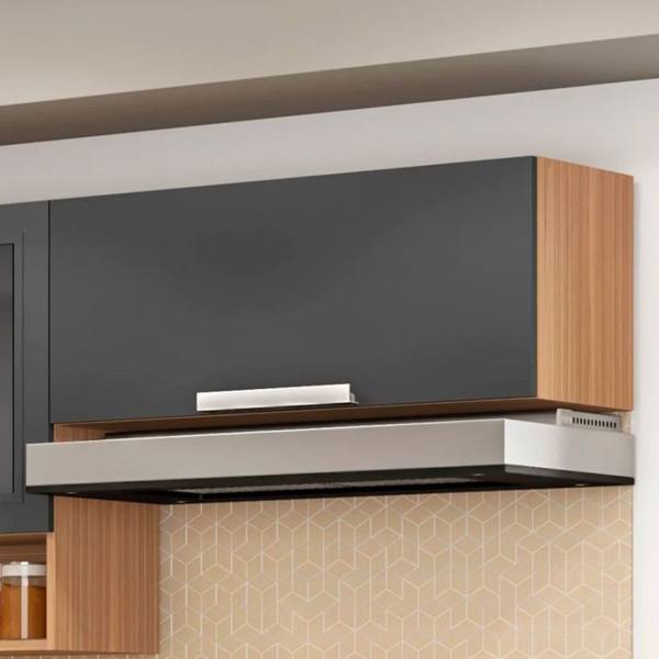 Armário Aéreo 1 Porta MDF Puxadores em ABS New Porto Itatiaia — foto do produto em fundo branco