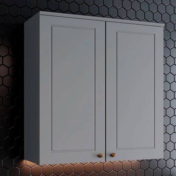 Armário Aéreo 80cm 2 Portas MDF Americana Henn — foto do produto em fundo branco