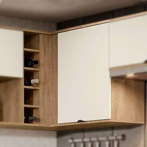 Armário Aéreo de Canto 1 Porta Lotus Kappesberg — foto do produto em fundo branco