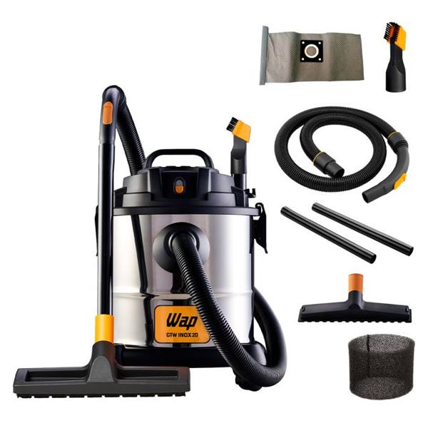 Aspirador Wap GTW20 Pó e Água 20L 1600W Filtro Removível Função Sopro — foto do produto em fundo branco