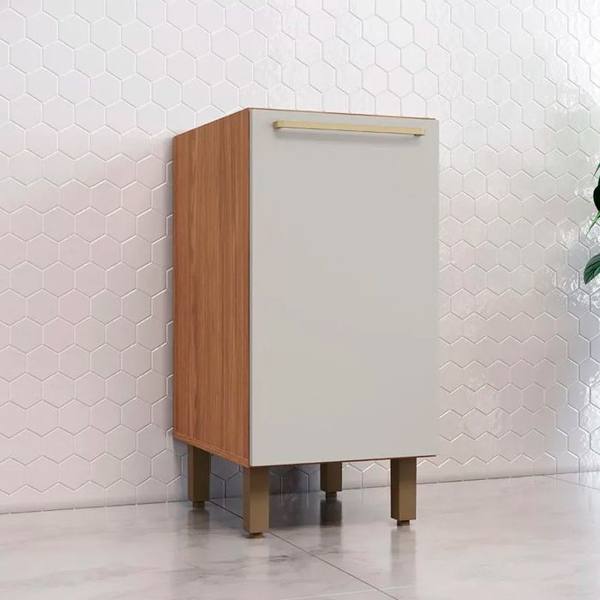 Balcão com Tampo 1 Porta 40cm MDP MDF Requinte Henn — foto do produto em fundo branco