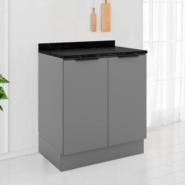 Balcão com Tampo 2 Portas 80cm MDP MDF Lumina Telasul — foto do produto em fundo branco