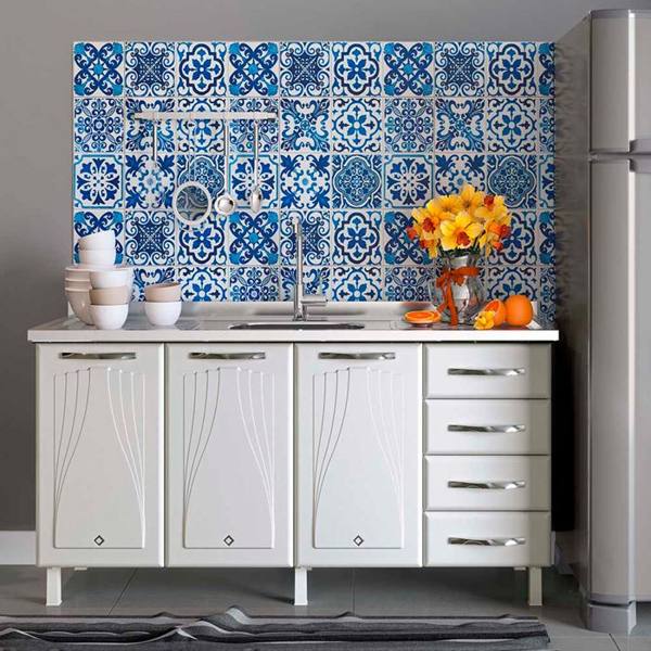 Balcão sem Tampo 3 Portas 4 Gavetas 160cm Star Telasul em Aço — foto do produto em fundo branco