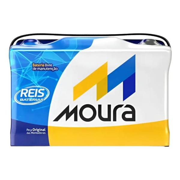 Bateria Moura 60ah M60ad 60 Amperes Frontier Pajero Tr Zs — foto do produto em fundo branco