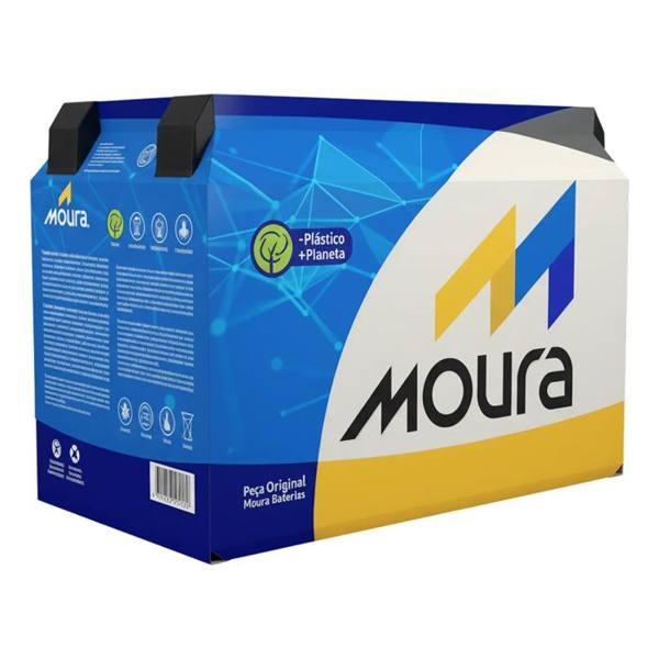 Bateria Moura 60ah - M60gd - A Base De Troca - Sandero Gol — foto do produto em fundo branco