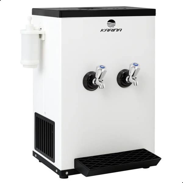 Bebedouro Refrigeração Bancada 20 Litros Filtro Agua Cor Branco — foto do produto em fundo branco
