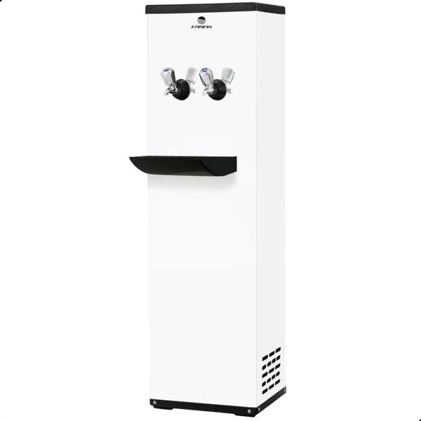 Bebedouro Refrigeração Industrial Filtro Agua Coluna Cor Branco — foto do produto em fundo branco