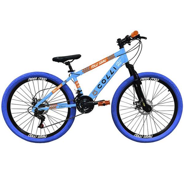 Bicicleta Aro 26 Colli Grau 21 Marchas Freio a Disco — foto do produto em fundo branco