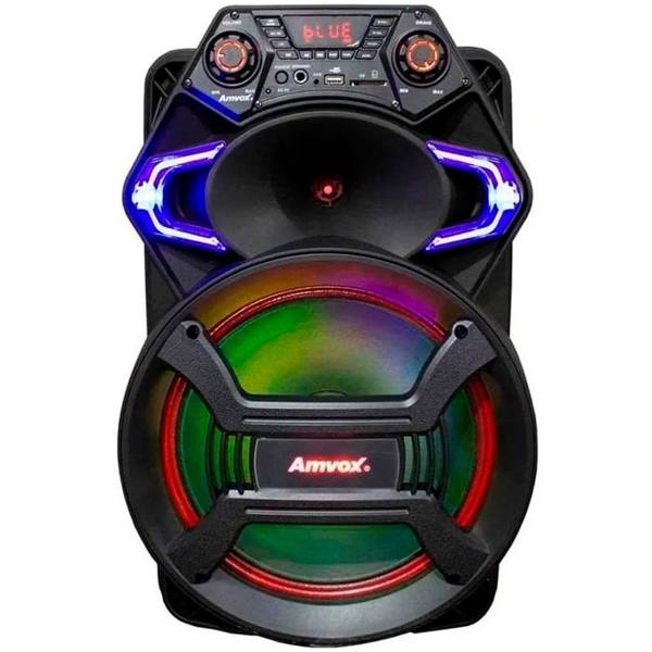 Caixa de Som Amplificada Amvox ACA550 Strondo 2 550W Bluetooth LED — foto do produto em fundo branco
