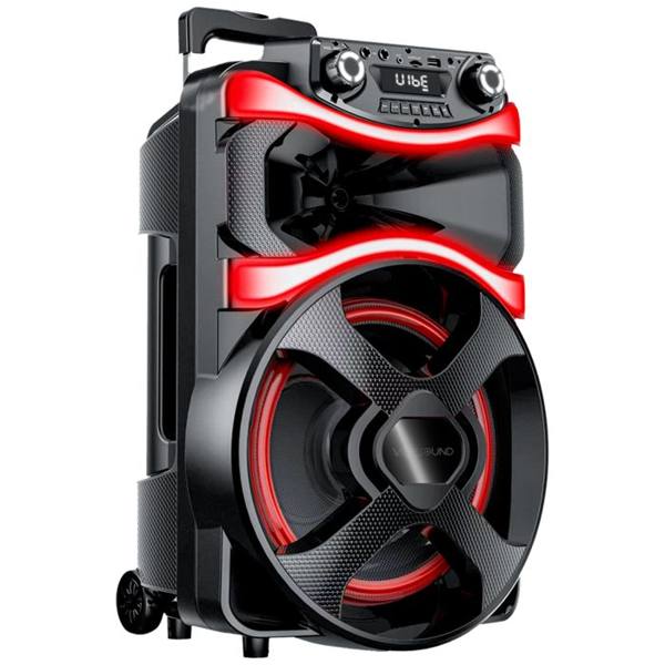 Caixa de Som Amplificada VibeSound V12 800W Bluetooth Com Microfone — foto do produto em fundo branco