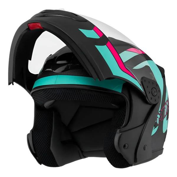 Capacete Robocop Escamoteável Fechado Mixs Gladiator Delta S — foto do produto em fundo branco