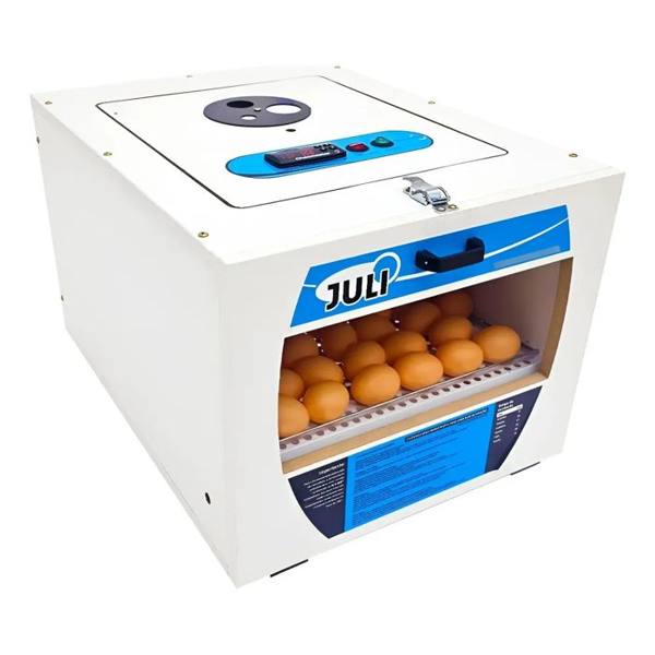 Chocadeira Automática Juli 70 Ovos C/ovoscopio - Chocmaster. — foto do produto em fundo branco