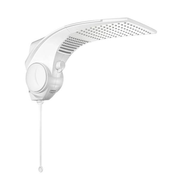 Chuveiro Elétrico 7500W Duo Shower Quadra Eletrônica Branco — foto do produto em fundo branco