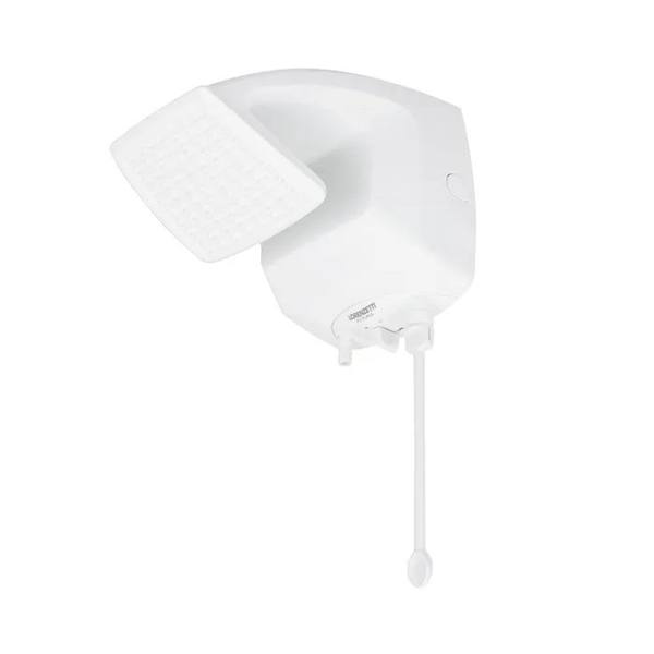 Chuveiro Elétrico Eletrônico 6800w Branco Quadrado Futura Lorenzetti — foto do produto em fundo branco