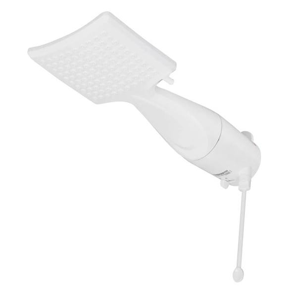 Chuveiro Elétrico Eletrônico 7500w Branco Quadrado Loren Shower Lorenzetti — foto do produto em fundo branco