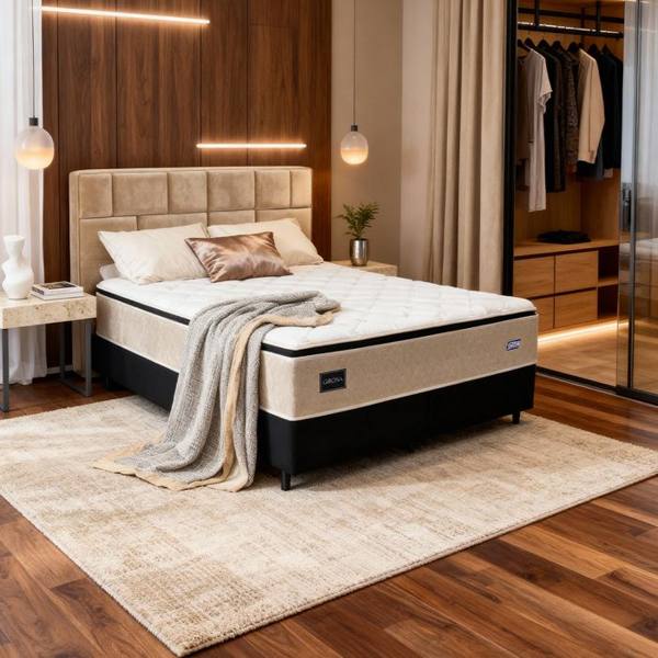 Colchão Cama Box Gazin Molas BlueWave King Size Girona 193x203 — foto do produto em fundo branco