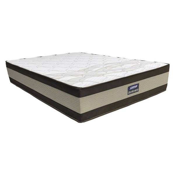 Colchão Queen Size Espuma D40 Gazin Misto Duo Extra 158x198 — foto do produto em fundo branco