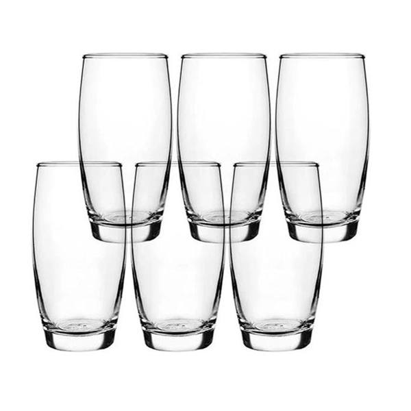 Conjunto de Copos 6 Peças de Vidro 300mL Nadir Oca — foto do produto em fundo branco