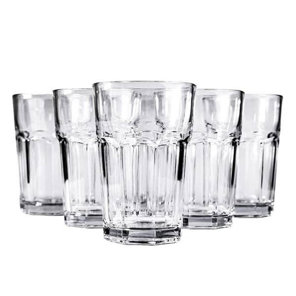 Conjunto de Copos 6 Peças de Vidro Essential Mark Blank — foto do produto em fundo branco