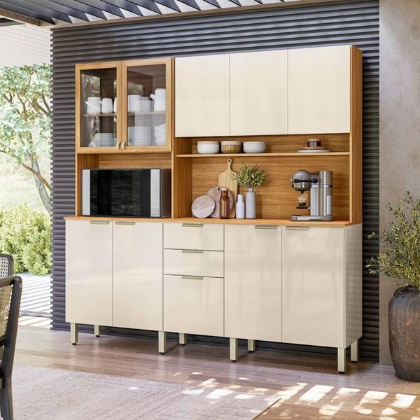 Cozinha Compacta 10 Portas 02 Gavetas Amora Demóbile — foto do produto em fundo branco