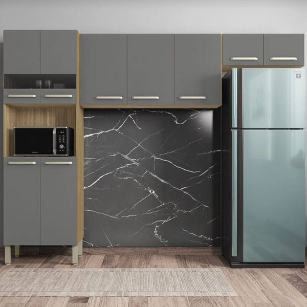 Cozinha Compacta 9 Portas Versalhes Kit's Paraná — foto do produto em fundo branco