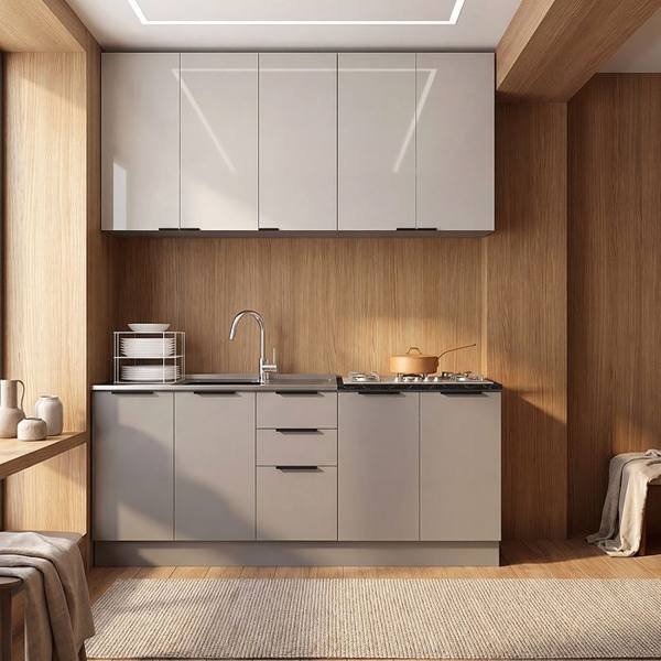 Cozinha Modulada 4 Peças 9 Portas 3 Gavetas Lumina Telasul — foto do produto em fundo branco