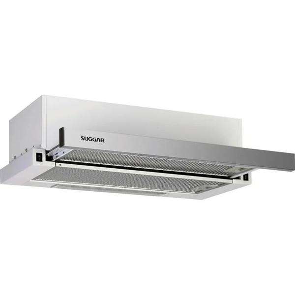 Depurador Slim De Embutir 60cm De62ix Inox Suggar — foto do produto em fundo branco