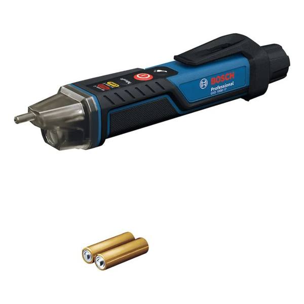 Detector De Tensão Bosch Gvd 1000-17 Bosch Com Lanterna Ip67 Azul — foto do produto em fundo branco
