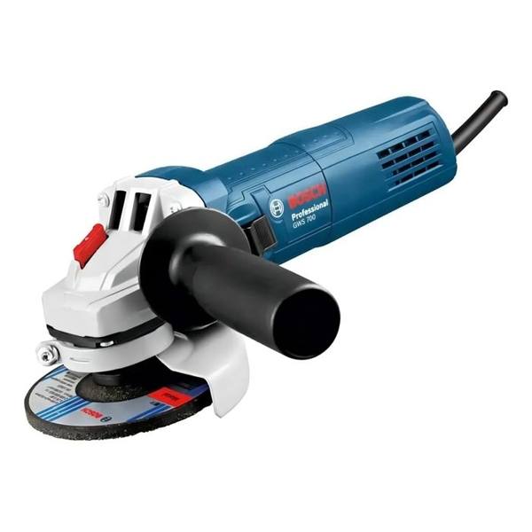 Esmerilhadeira angular Bosch Professional GWS 700 azul — foto do produto em fundo branco