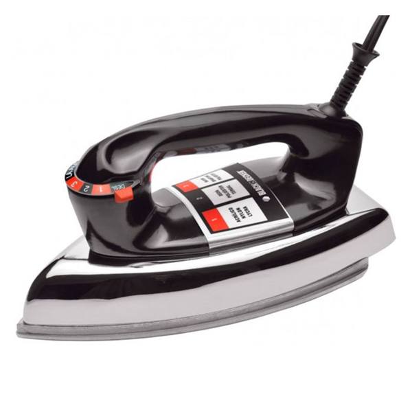 Ferro de Passar a Seco Black & Decker Alumínio Polido VFA1110 — foto do produto em fundo branco