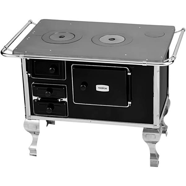 Fogão a Lenha de Piso 2 Bocas com Forno de 29L Realce 1806 — foto do produto em fundo branco