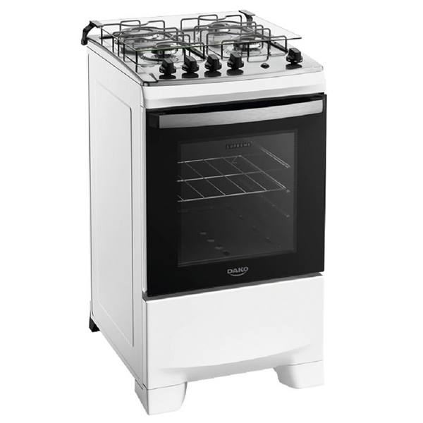 Fogão Dako Supreme 4 Bocas Automático Inox Forno 60L — foto do produto em fundo branco