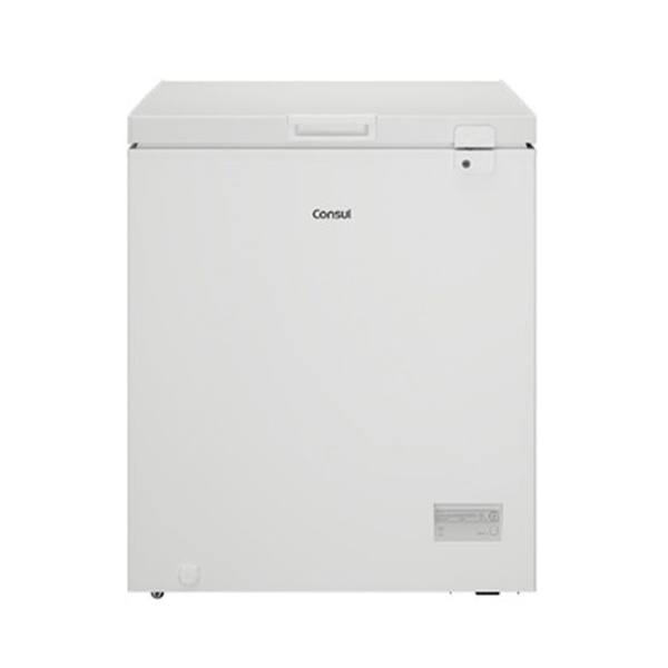 Freezer Consul 142L 1 Tampa Horizontal Degelo Manual CHA14MB — foto do produto em fundo branco