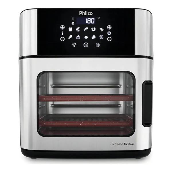 Fritadeira Air Fryer Philco PAF16A 4 Em 1 Painel Digital 16l Preto — foto do produto em fundo branco