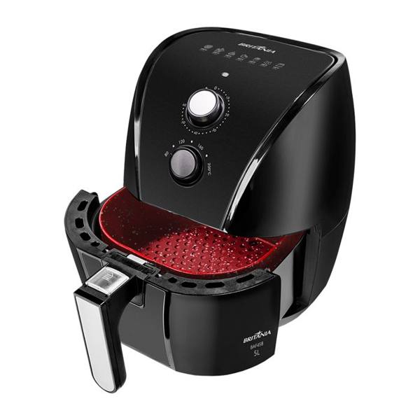 Fritadeira Elétrica Air Fryer Britânia BAF45B 1500W Tecnologia Air Flow — foto do produto em fundo branco