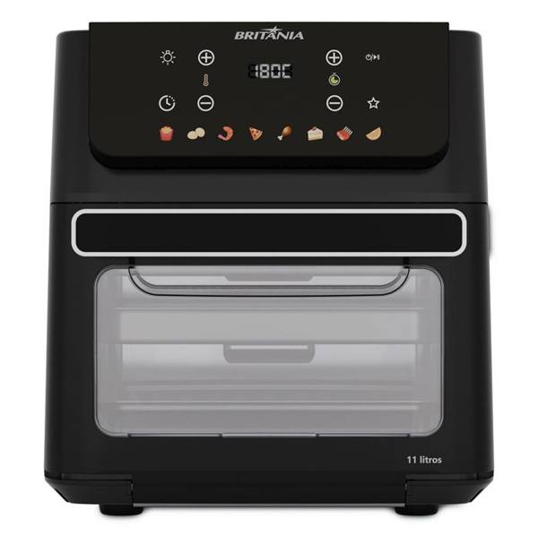 Fritadeira Elétrica Air Fryer Britânia Oven BAF11A 11L 1800W Antiaderente — foto do produto em fundo branco