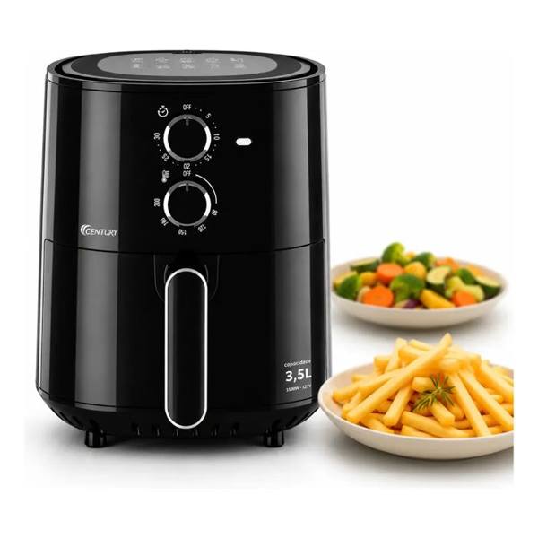 Fritadeira Elétrica Air Fryer Century 3,5l 1500w Sem Óleo — foto do produto em fundo branco