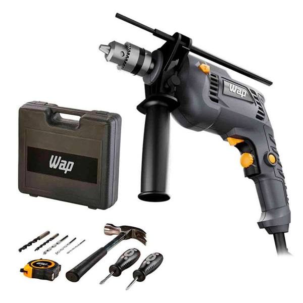 Furadeira e Parafusadeira de Impacto Wap 3/8 Polegadas 700W WF 700K10 — foto do produto em fundo branco