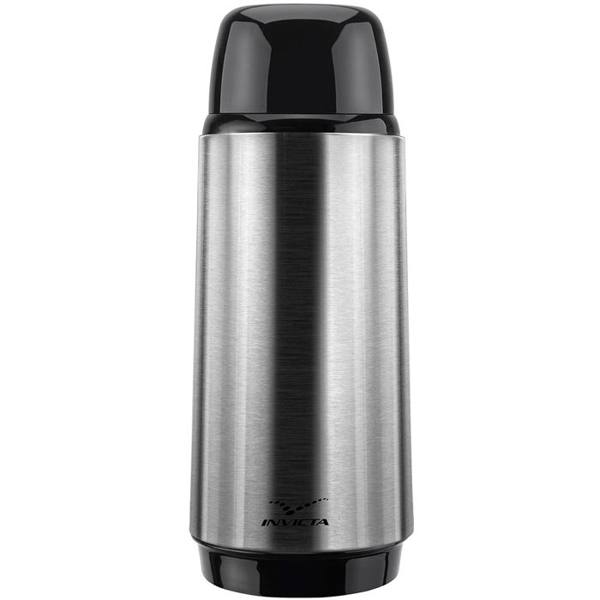 Garrafa Térmica Invicta Singulare 1L Rolha Inox com Ampola de Vidro — foto do produto em fundo branco