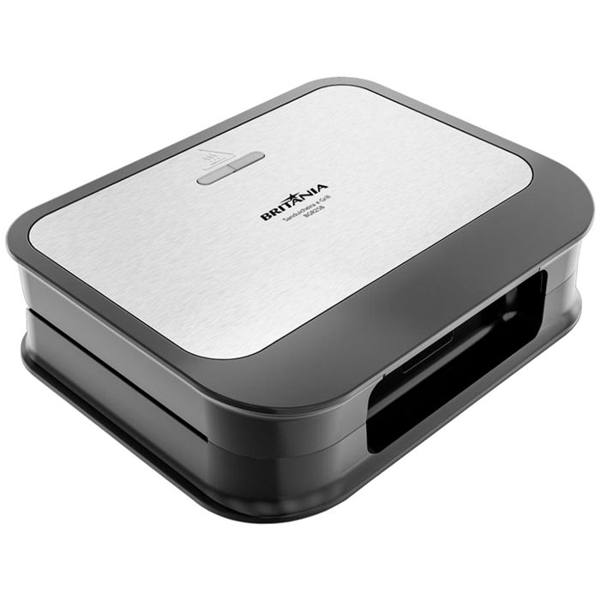 Grill Sanduicheira Britânia BGR25B Antiaderente 750W — foto do produto em fundo branco
