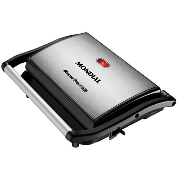 Grill Sanduicheira Elétrico Mondial Master Press Antiaderente 850W PG01 — foto do produto em fundo branco