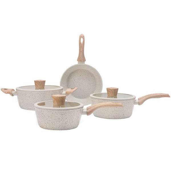 Jogo de Panelas Brinox Cerâmica 4 Peças Life Sirius — foto do produto em fundo branco