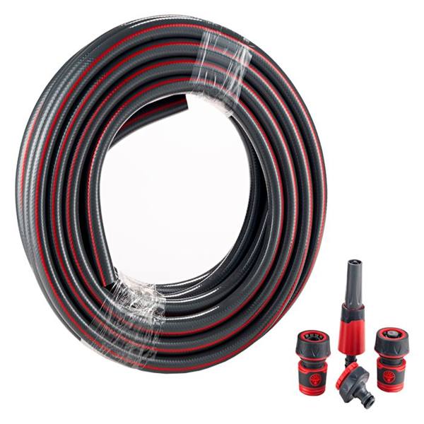 Kit Mangueira PVC 15M com Bico Spray e Engate Branco Motores — foto do produto em fundo branco