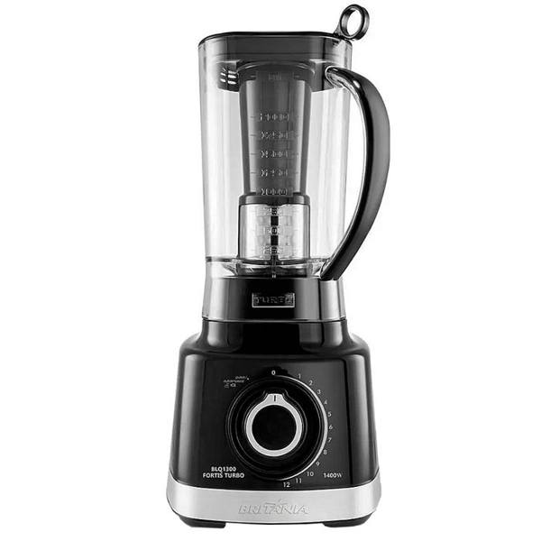 Liquidificador Britânia Fortis Turbo 2L 12 Velocidades 1400W Filtro BLQ1300 — foto do produto em fundo branco